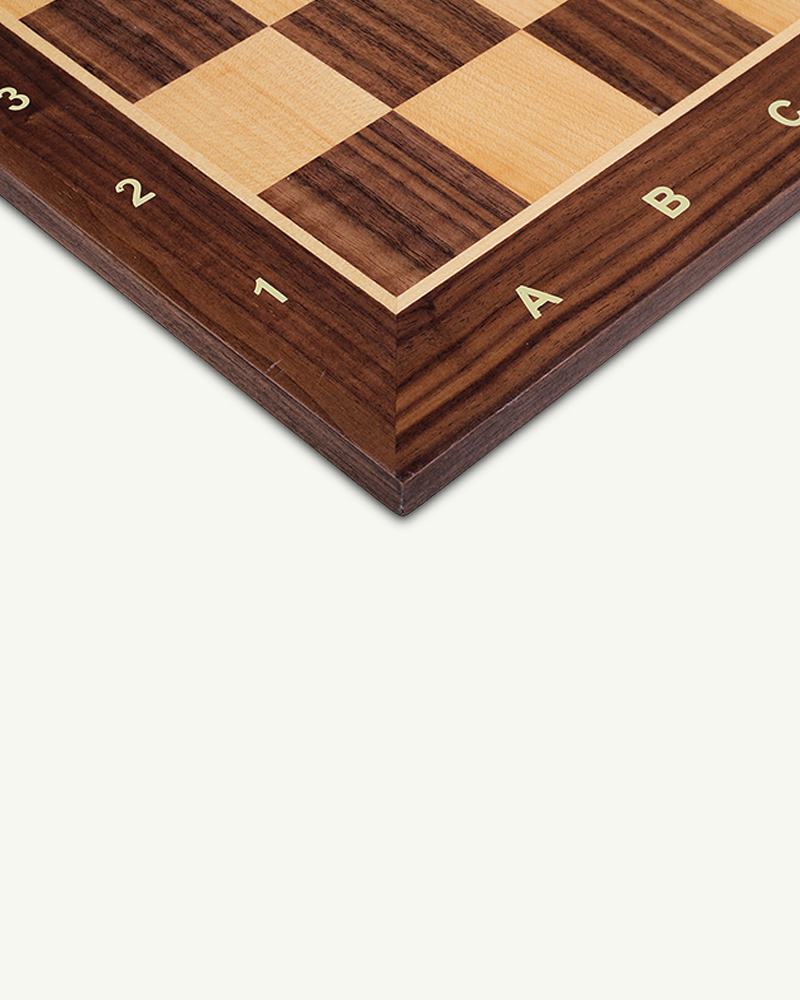 Echiquier Ancien En Noyer Massif Fait Main - Cadeau Pour Papa, Jeu D'échecs Vintage