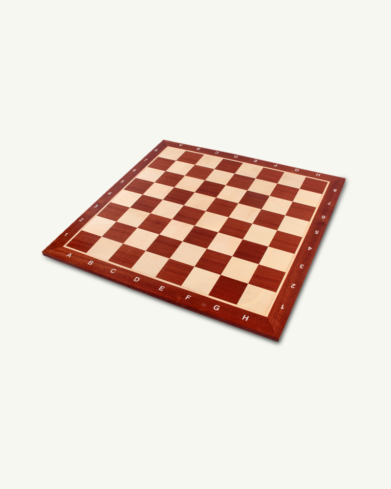 Plateau d'échiquier en bois d'acajou