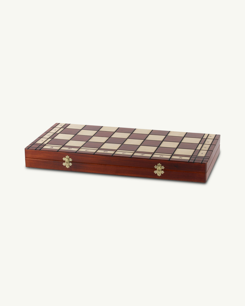 jeu d'échecs en bois plié