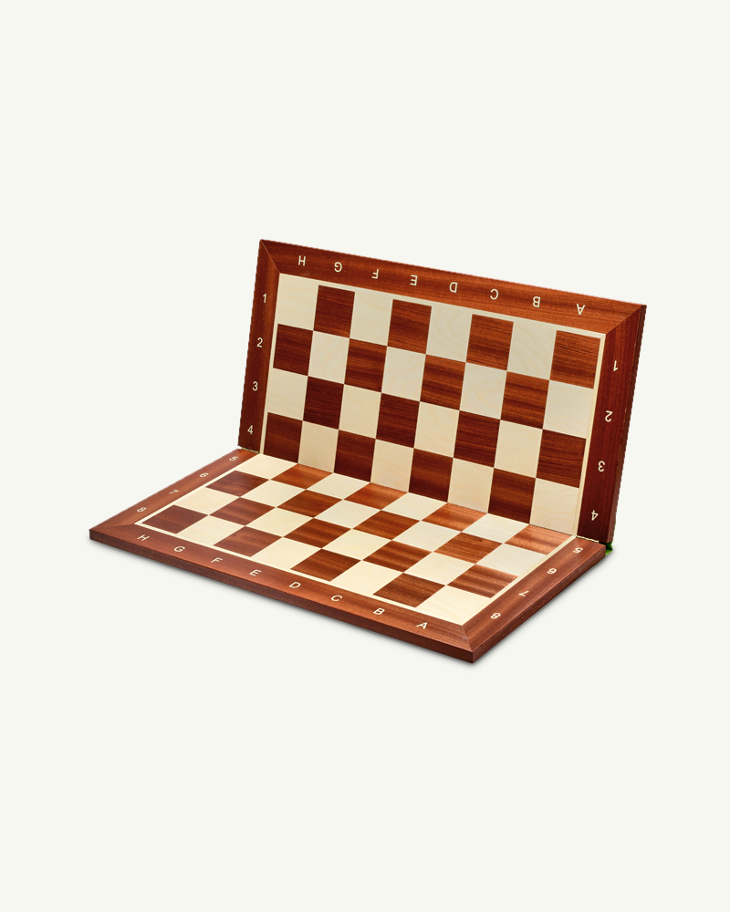 Echiquier pliable seul en bois
