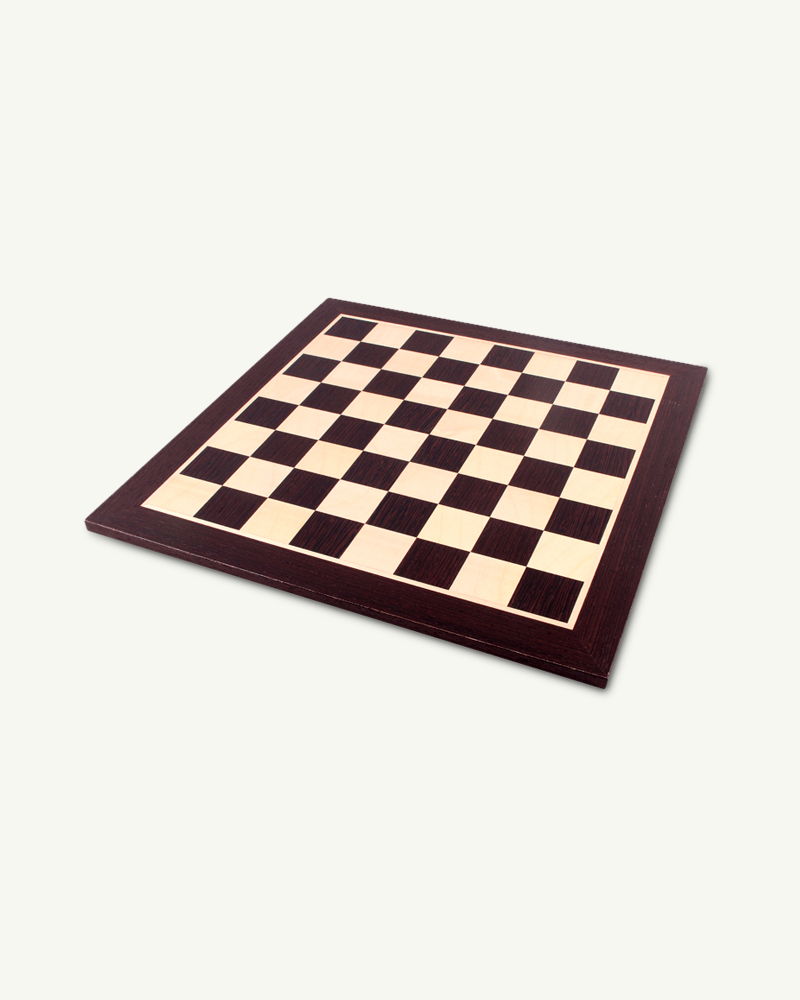 Plateau échiquier seul en bois d'ébénier