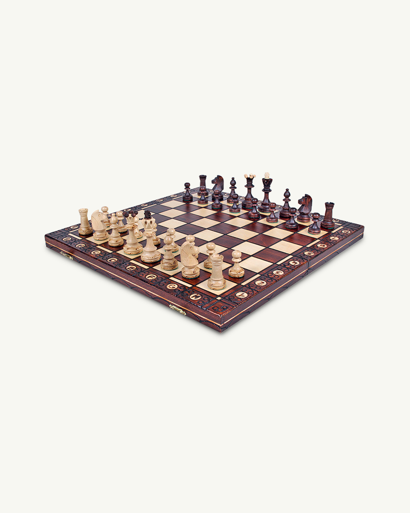 Jeu d'échecs pliable en bois personnalisable | Quotidien Personnali Jeu d'échecs pliable en bois personnalisable | Quotidien Personnali