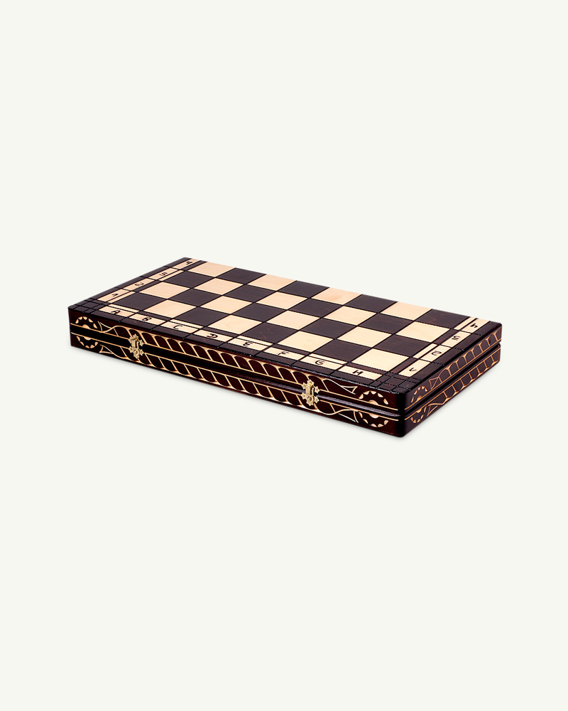 jeu d'échecs en bois