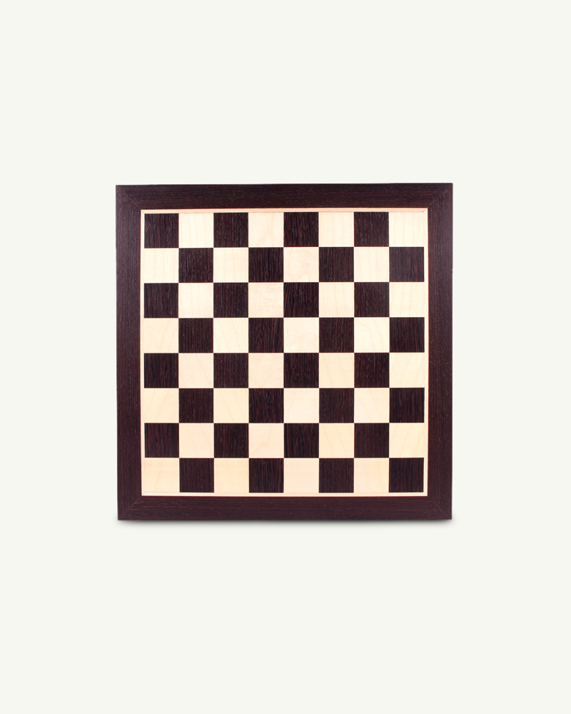 Plateau de jeu d'echecs seul en bois d'ébénier