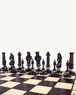 pièces d'échecs de luxe en bois