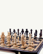 jeu d'échecs de luxe en bois haut de gamme