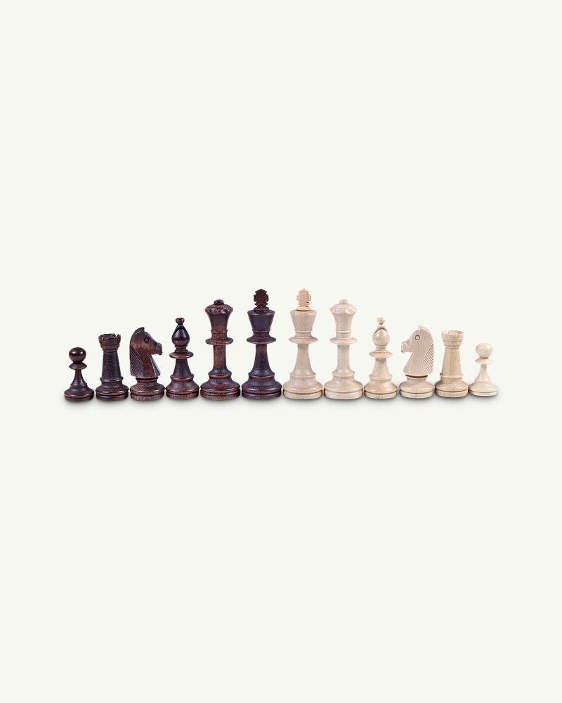 Pièces d'échecs staunton en bois